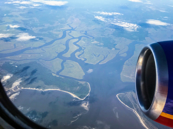 Flying over South Carolina